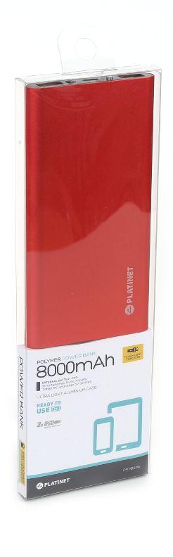 Powerbank Platinet PMPB8PR 8000mAh (czerwony)