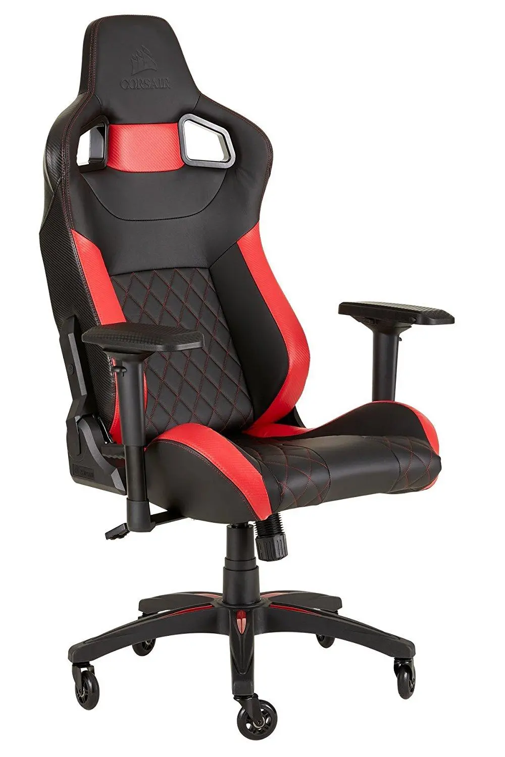 Fotel Corsair T1 Race 2018 Gamingowy do 120kg Skóra ECO Czarno-czerwony