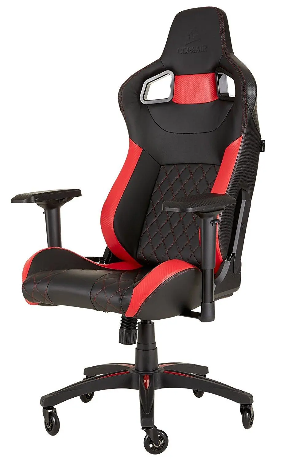 Fotel Corsair T1 Race 2018 Gamingowy do 120kg Skóra ECO Czarno-czerwony