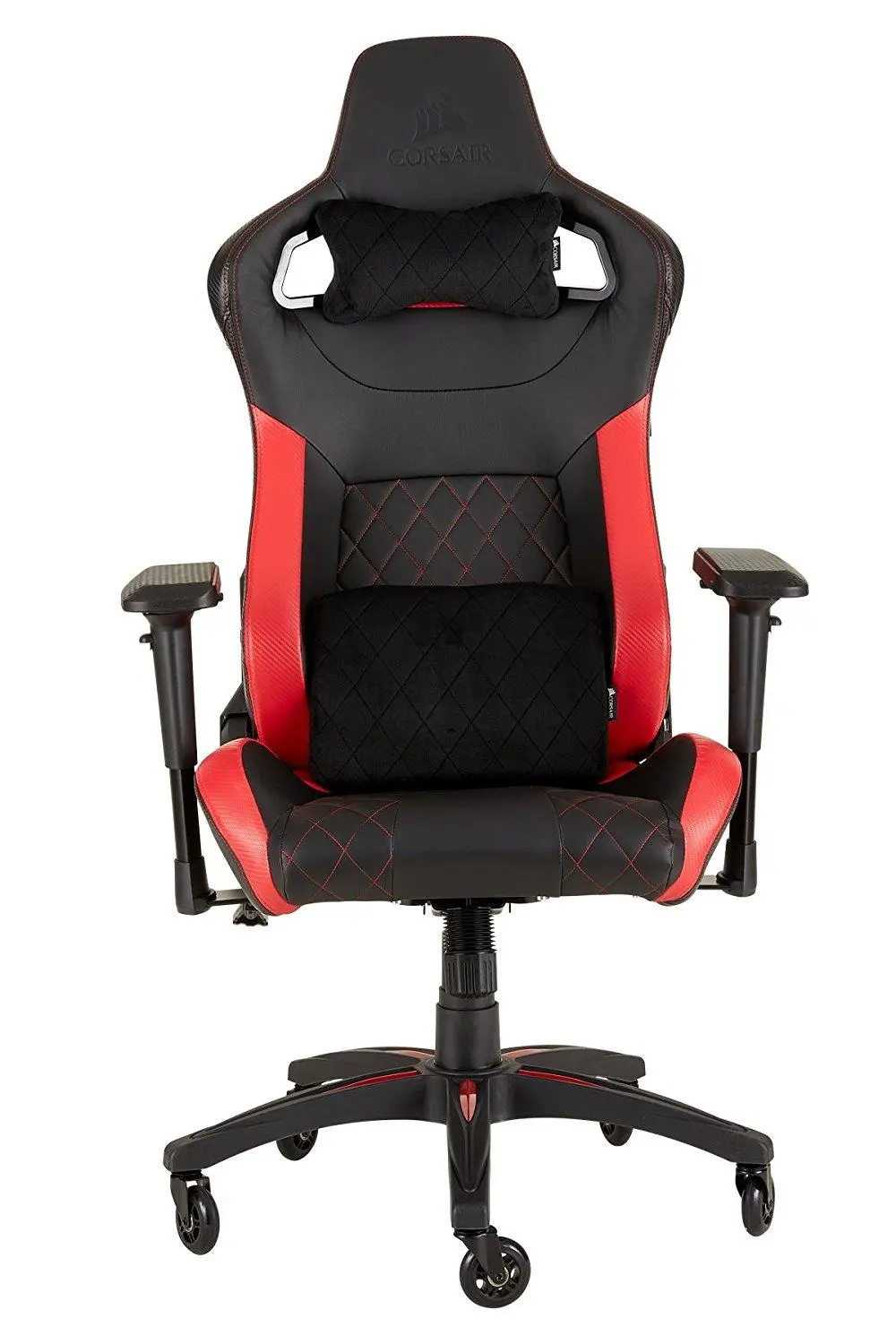 Fotel Corsair T1 Race 2018 Gamingowy do 120kg Skóra ECO Czarno-czerwony