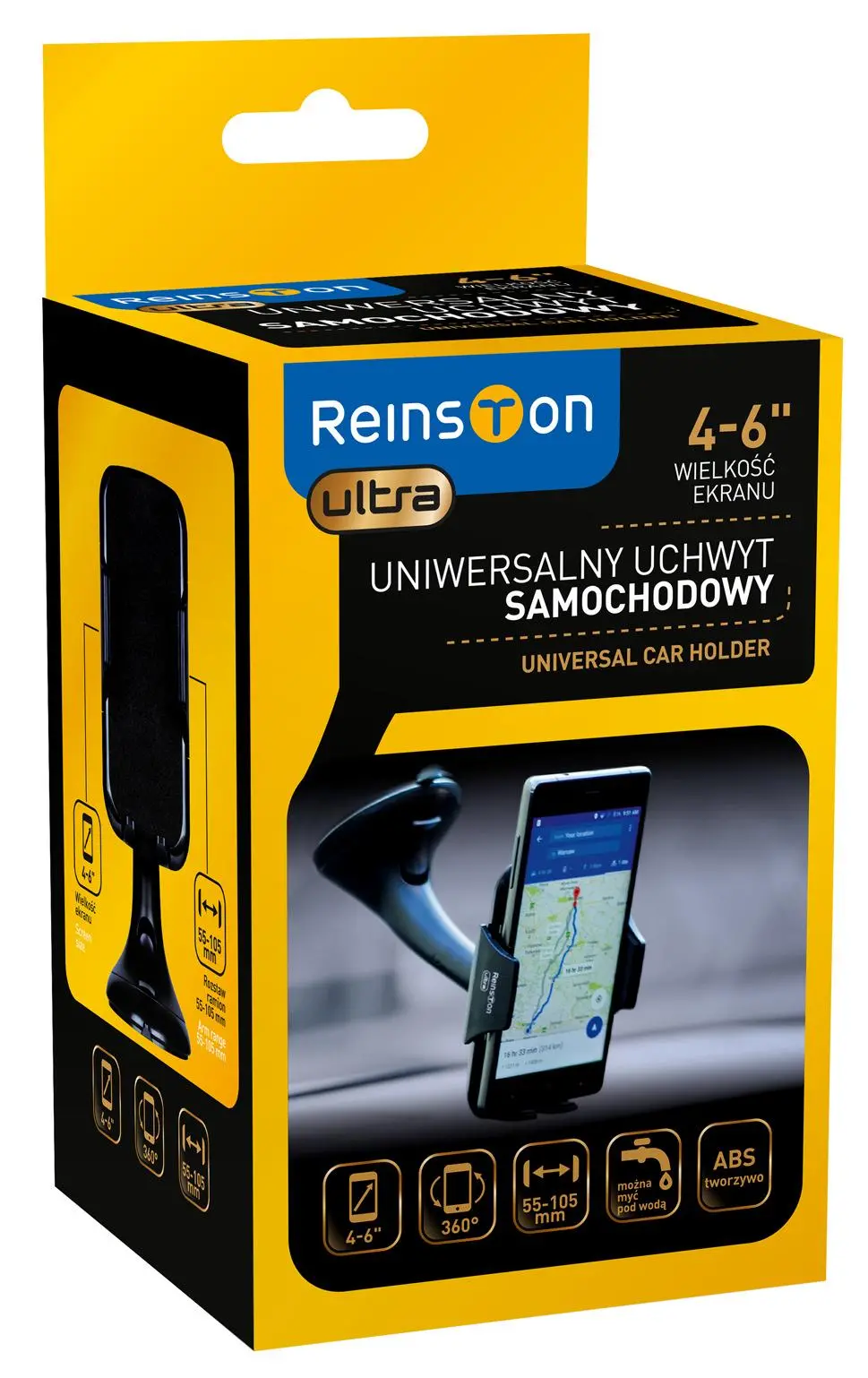 Uchwyt na telefon Reinston EUT010 Czarny
