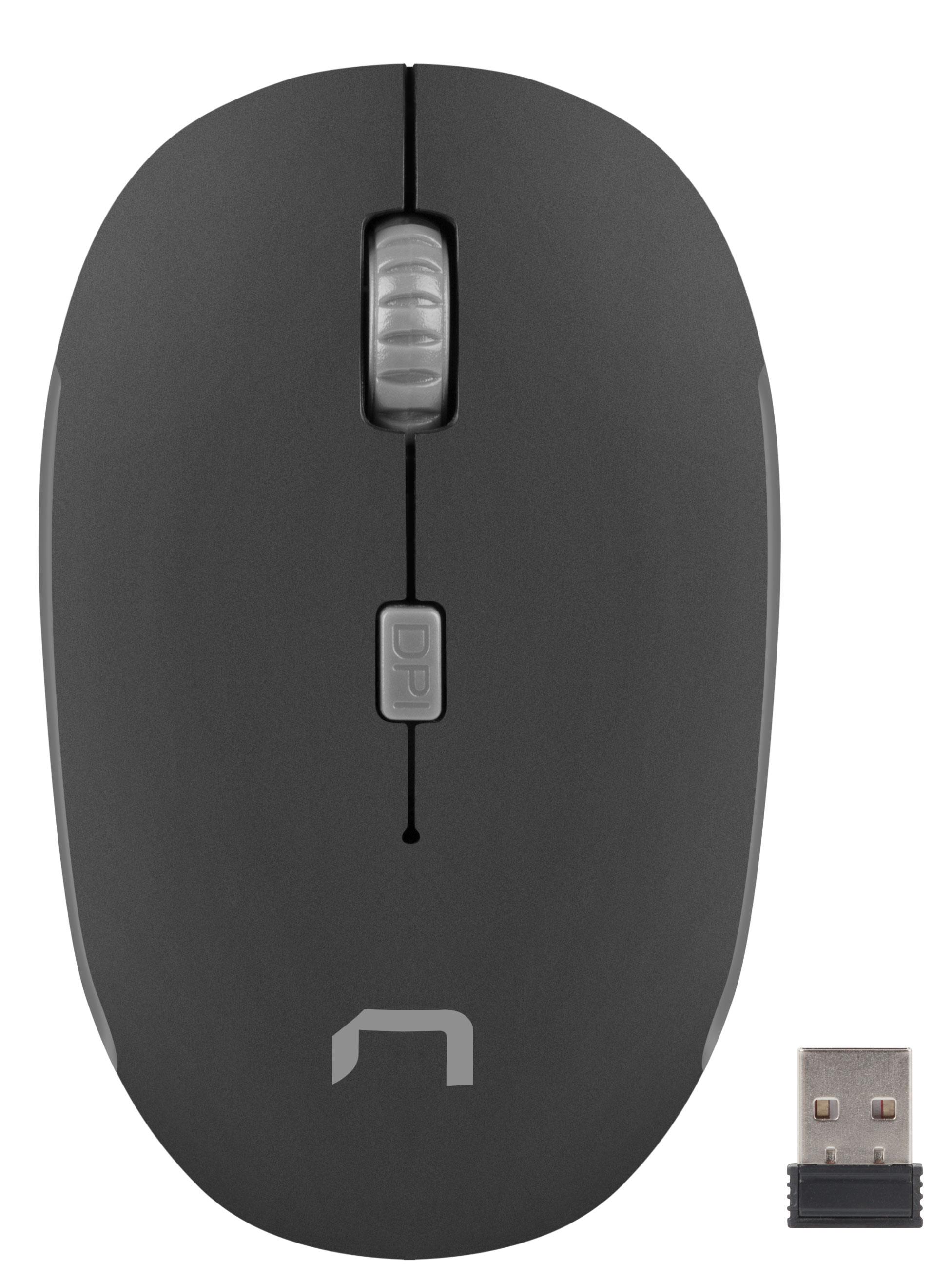 Myszka Natec Martin - czarno-szary