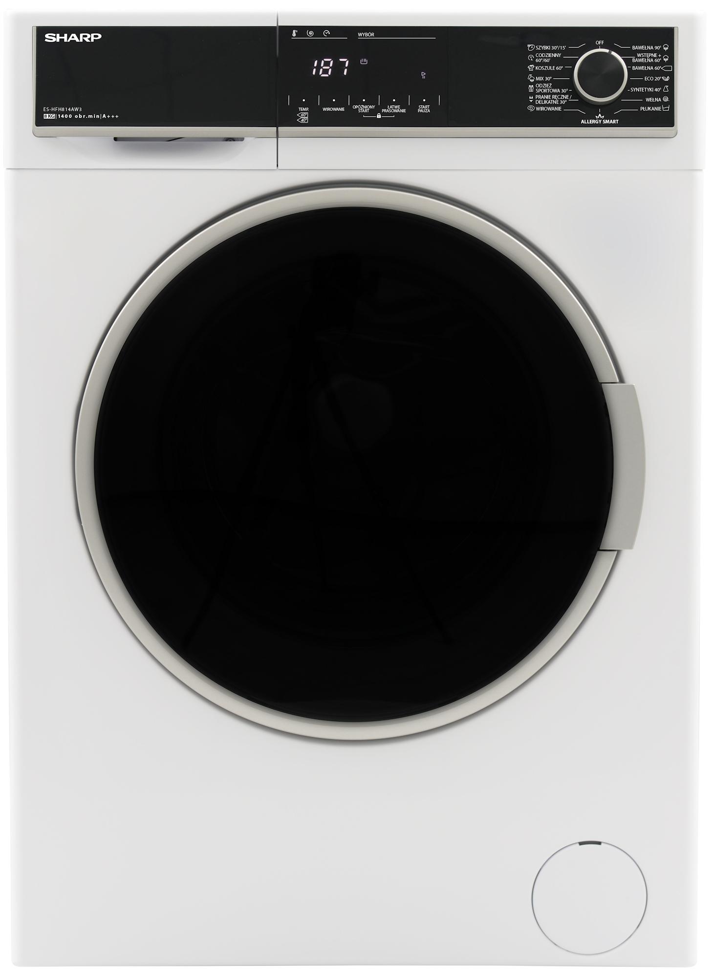 Pralka Sharp ES-HFH814AW3