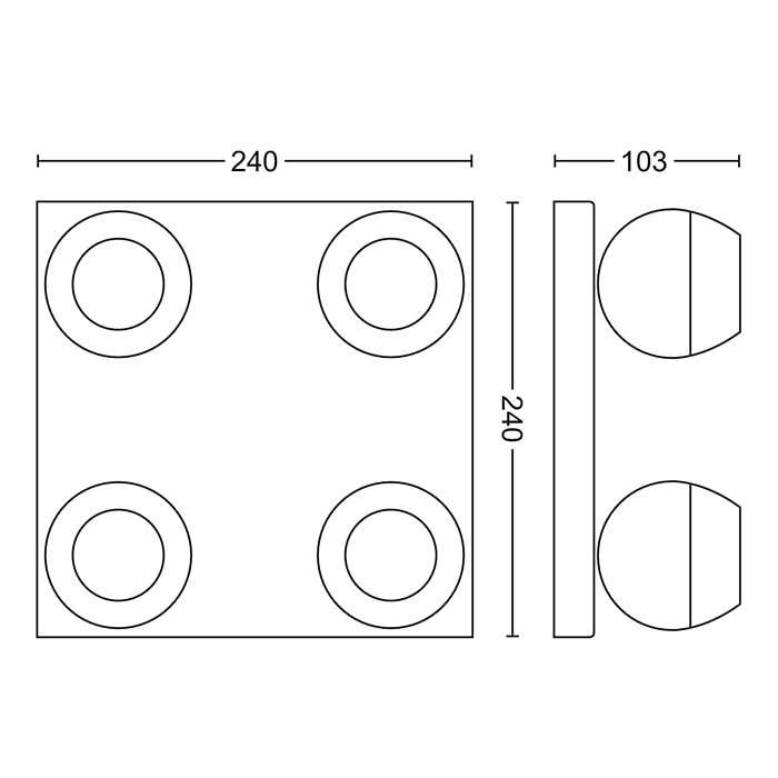 Oświetlenie punktowe Philips Buckram Hue Plate/Spiral White 50474/31/P7