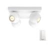 Oświetlenie punktowe Philips Buckram Hue Plate/Spiral White 50474/31/P7