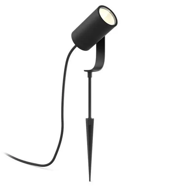 Reflektor ogrodowy Philips Lily Hue Spike Black 17414/30/P7