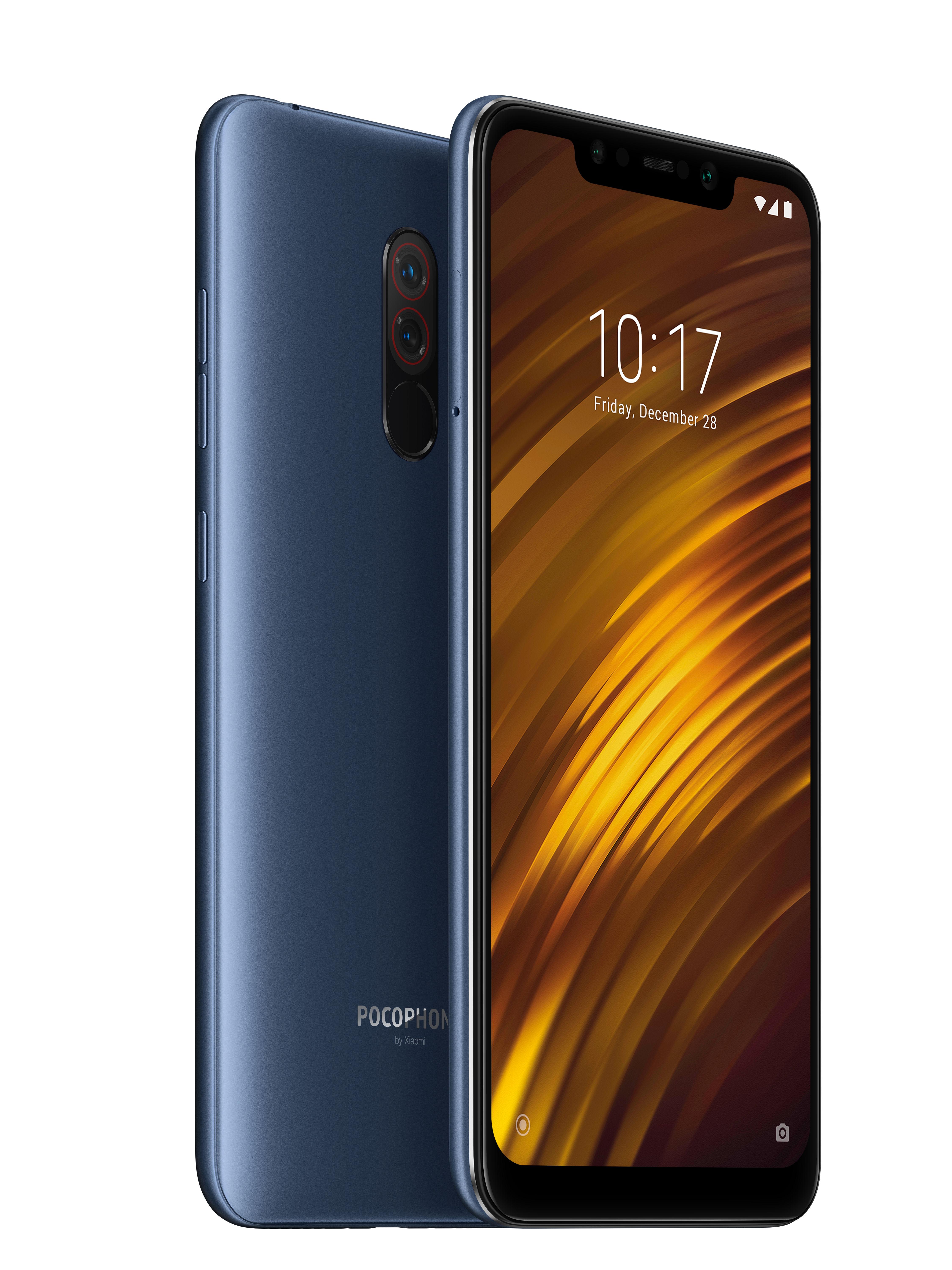 Smartfon POCO F1 6/64GB - 6,18" - 12 Mpix - niebieski