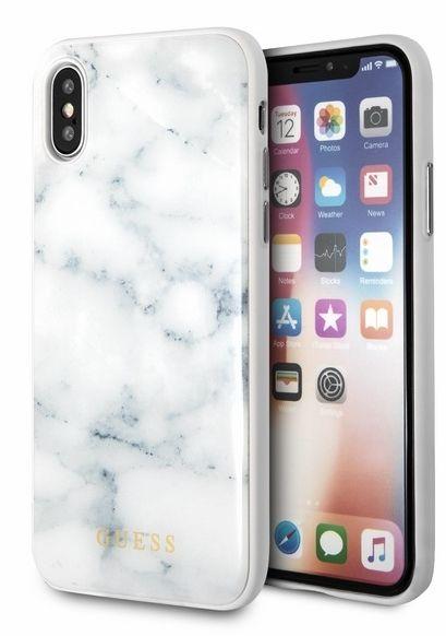Etui Guess GUHCPXHYMAWH iPhone X (biały)