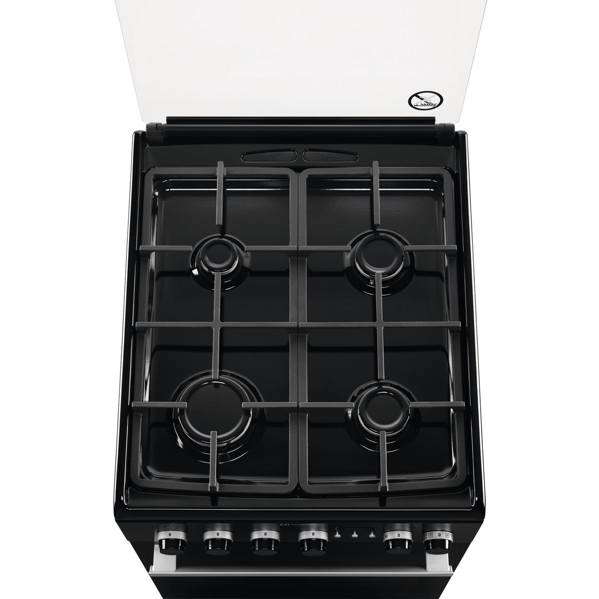 Kuchnia gazowo-elektryczna Electrolux EKK54555OK - termoobieg