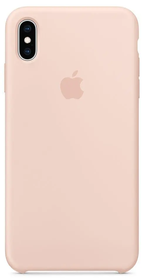 Etui Apple Silicone Case do iPhone Xs Max Piaskowy róż