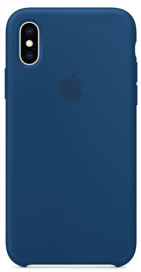Apple Silicone Case iPhone Xs MTF92ZM/A (burzowy błękit)