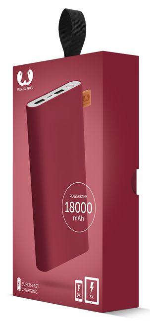 Powerbank Fresh 'n Rebel 18000 mAh Ruby