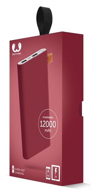 Powerbank Fresh 'n Rebel 12000 mAh Ruby