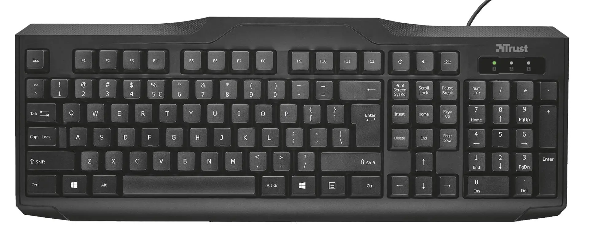Klawiatura membranowa Trust Classicline Czarny