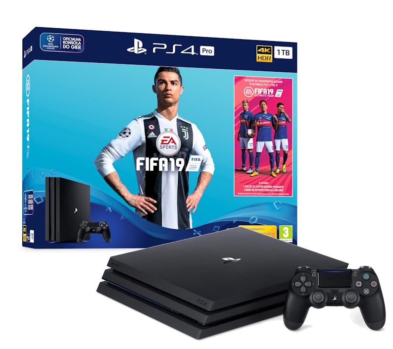 Konsola  Pro Sony PlayStation 4 Pro 1TB + FIFA 19