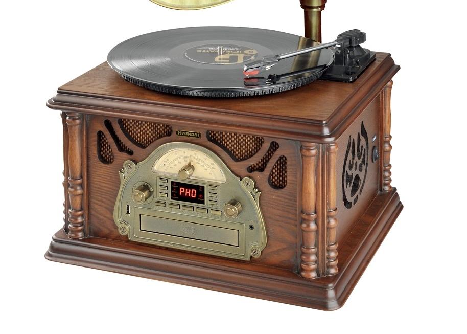 Gramofon Hyundai Retro RTCC 411 RIP Drewno
