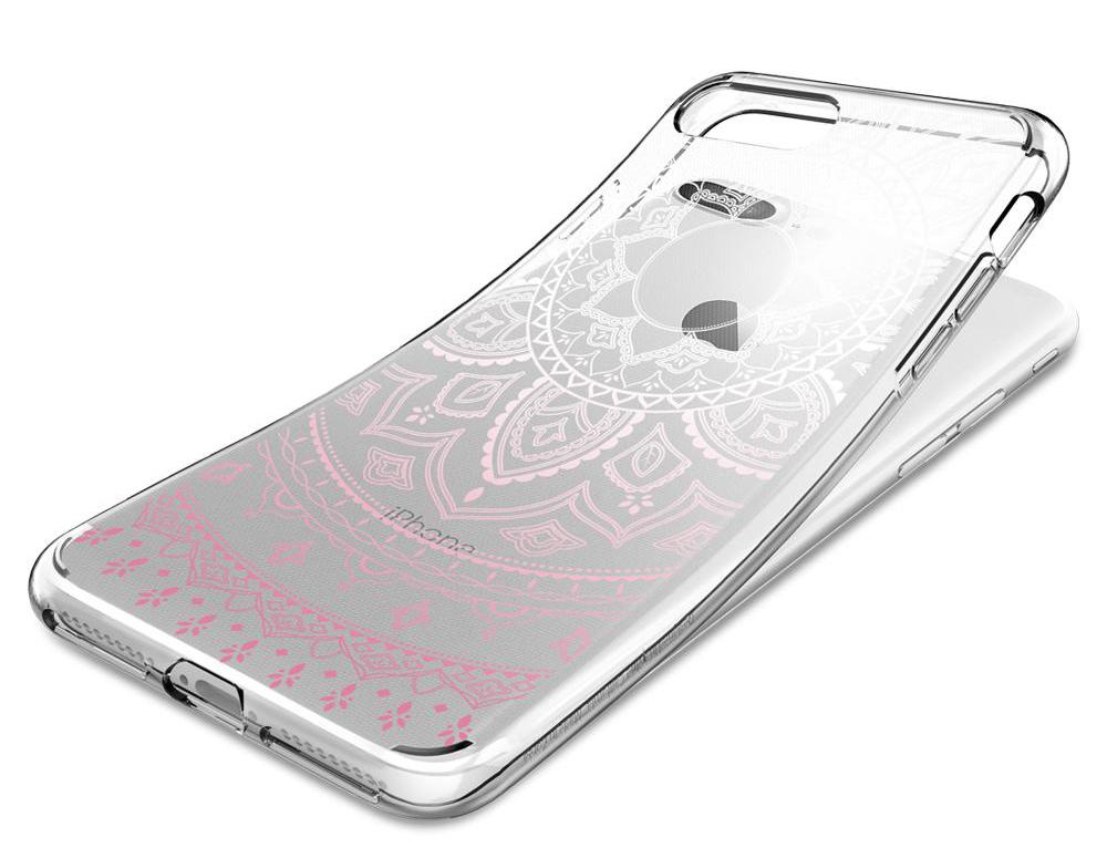 Etui Spigen Liquid Crystal 043CS20960 do iPhone 7 Plus (przezroczysty-różowy)