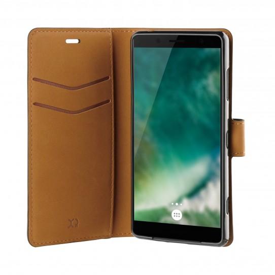 Etui Xqisit Slim Wallet Selection Sony Xperia XZ2 Compact (czarny)
