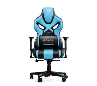 Fotel Diablo Chairs X-Fighter Normal Size Gamingowy do 150kg Skóra ECO Czarno-niebieski