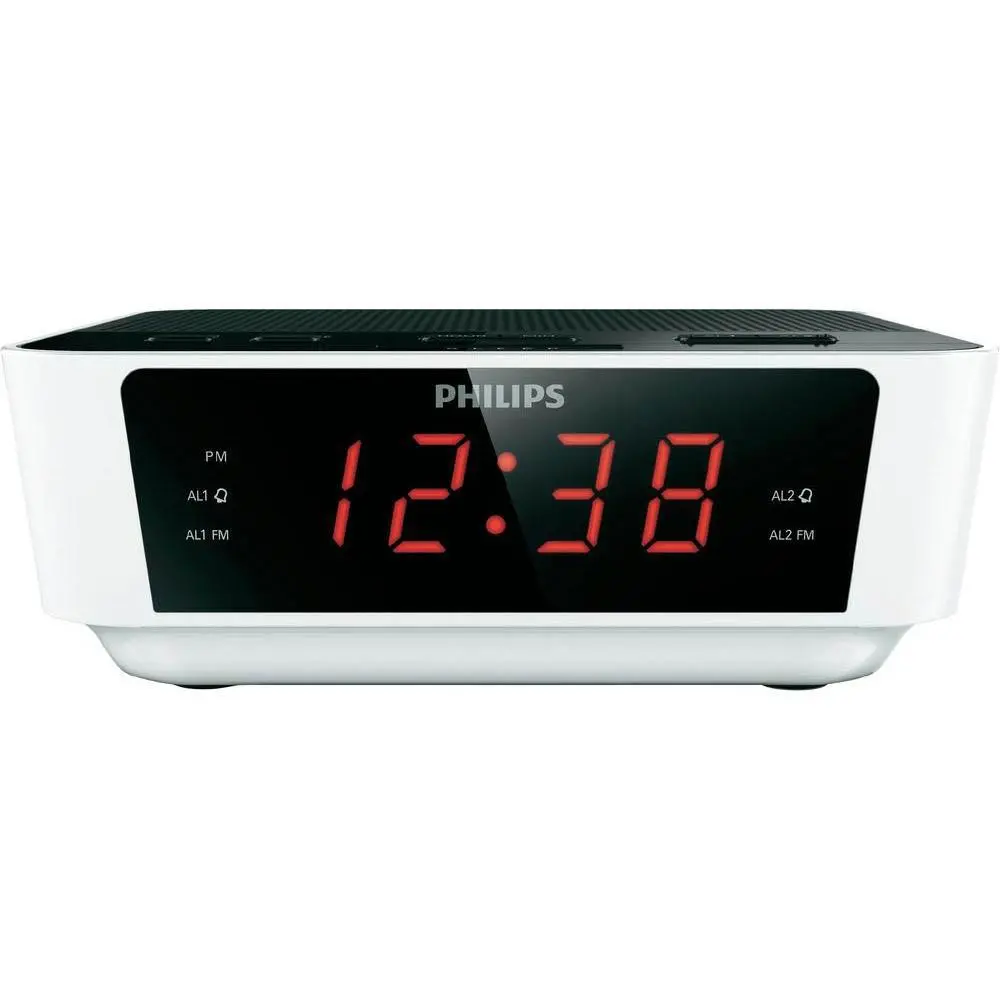 Radiobudzik Philips AJ3115/12 Biało-czarny