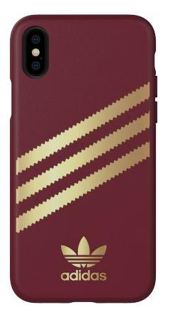 Etui Adidas Moulded Case PU Suede iPhone X/Xs (czerwony)