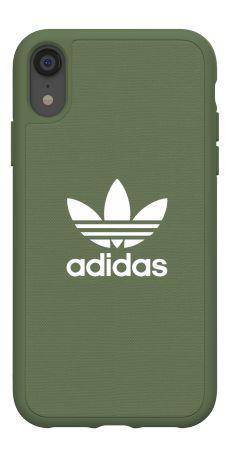 Etui Adidas Moulded Case Canvas do iPhone Xr (zielony)