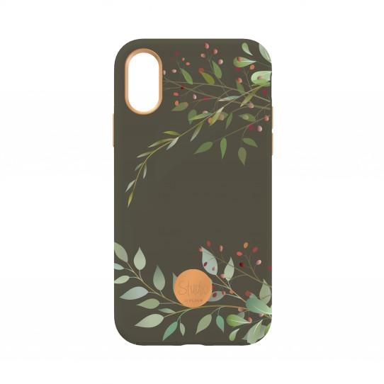 Etui Flavr Studio Olive Sprigs do iPhone X/Xs (kolorowy)