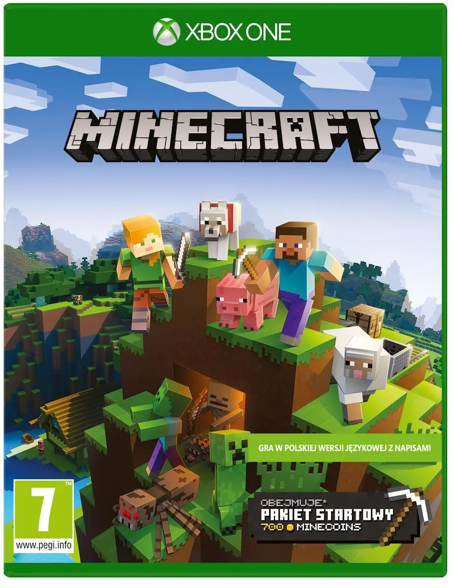 Minecraft Starter Pack Gra na Xbox One (Kompatybilna z Xbox Series X)