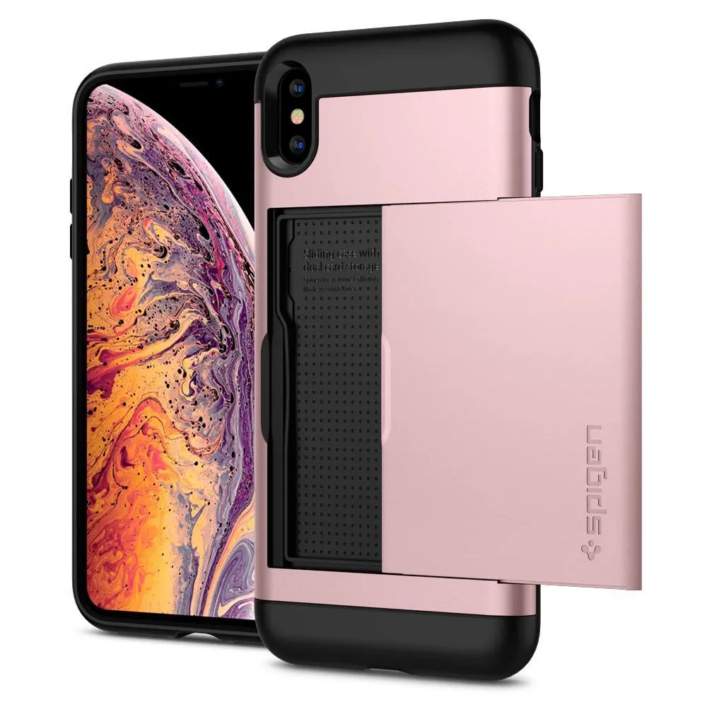 Etui Spigen Slim Armor CS 065CS24843 do iPhone Xs Max Rose gold
