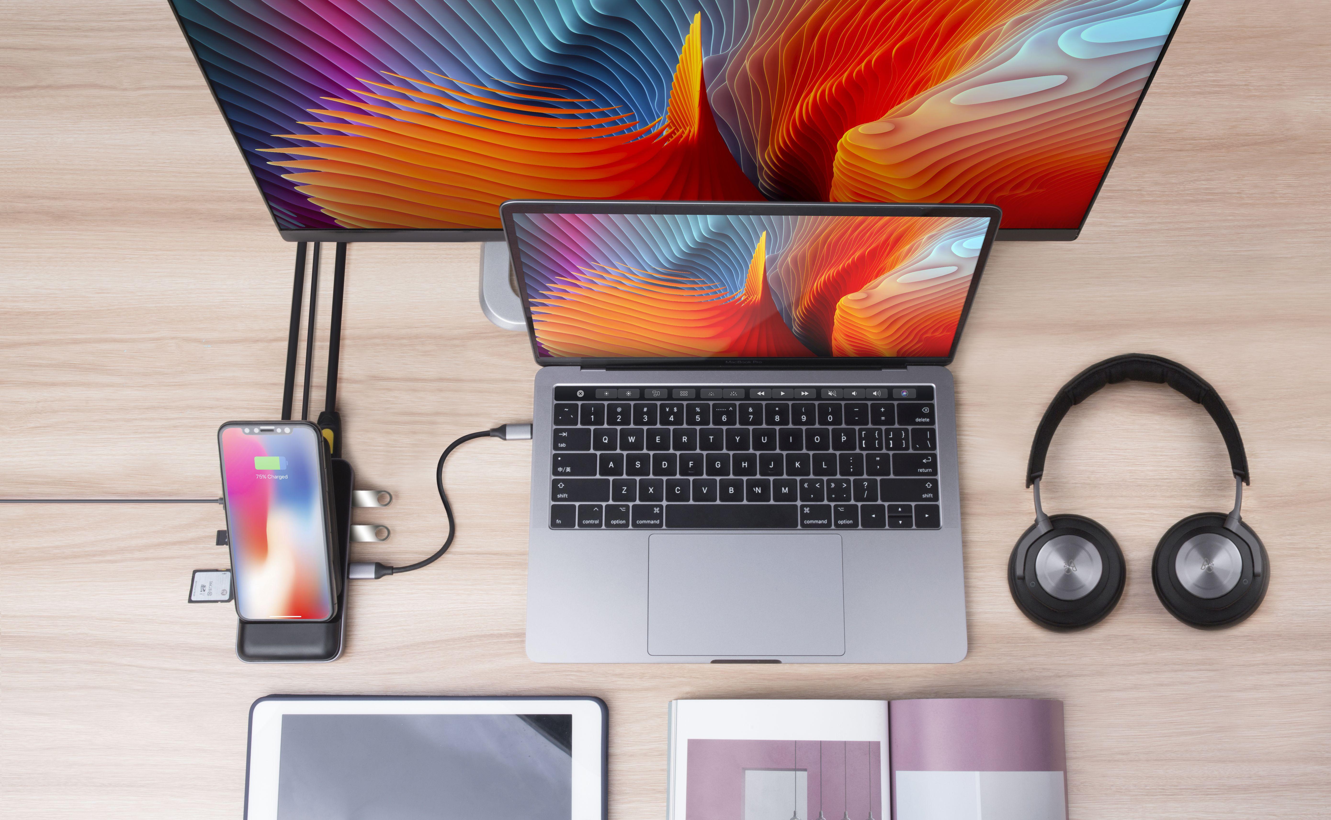 Hyper HyperDrive 7.5W Wireless Charger USB-C Hub