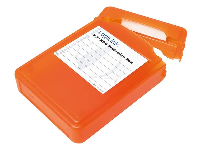 Etui LogiLink Pudełko ochronne do HDD 3.5" Pomarańczowy
