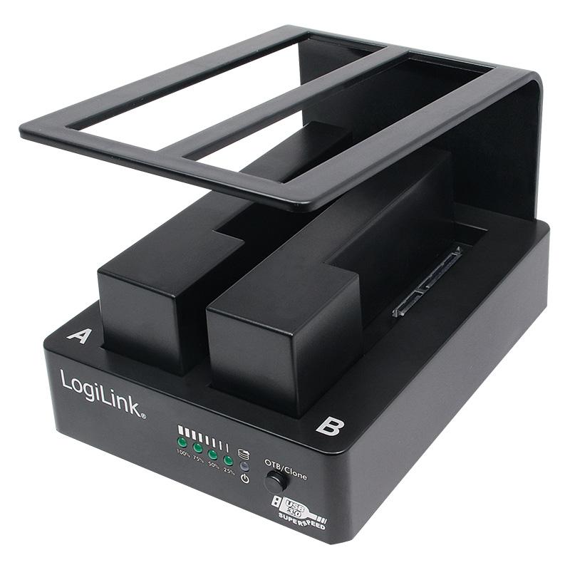 LogiLink Stacja dokująca 2xHDD SATA USB3.0 z OTB