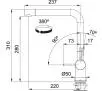 Bateria Franke Active Plus SM Czarny Stal szlachetna