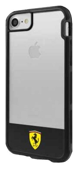 Etui Ferrari FEHCP7BISBK do iPhone 7 (przezroczysty-czarny)