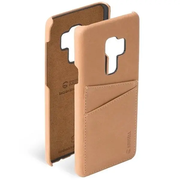 Etui Krusell Sunne 2 Card Cover do Samsung Galaxy S9+ Beżowy