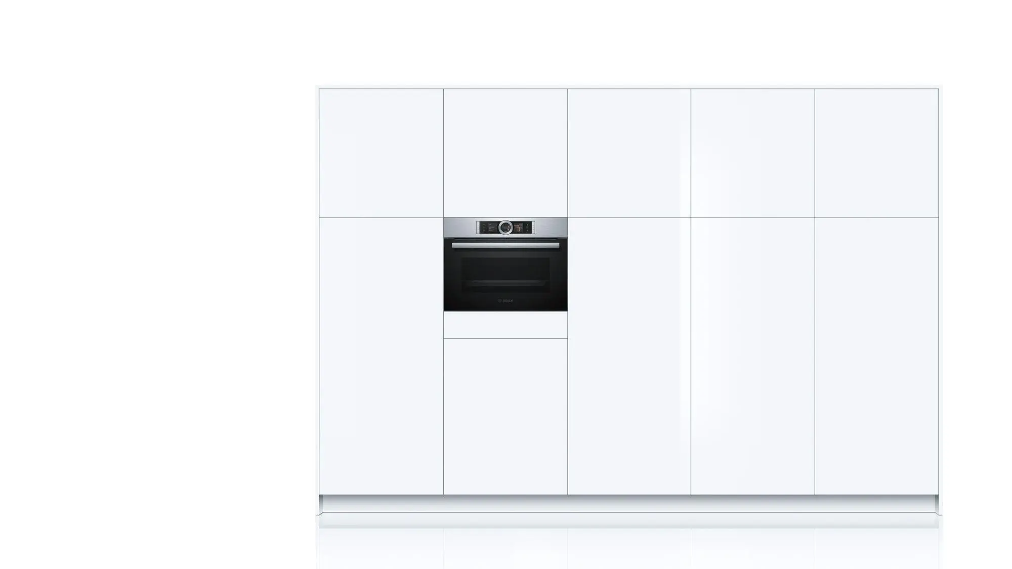 Piekarnik elektryczny parowy Bosch Serie 8 CSG656BS2 Termoobieg Srebrno-czarny