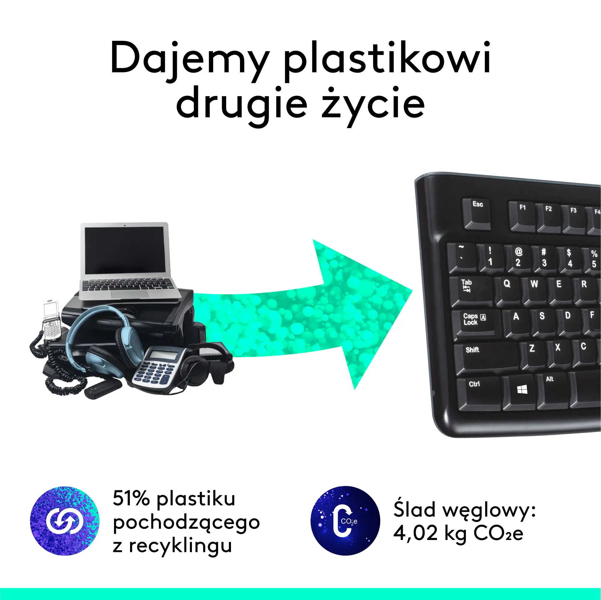 Klawiatura membranowa Logitech K120 Czarny
