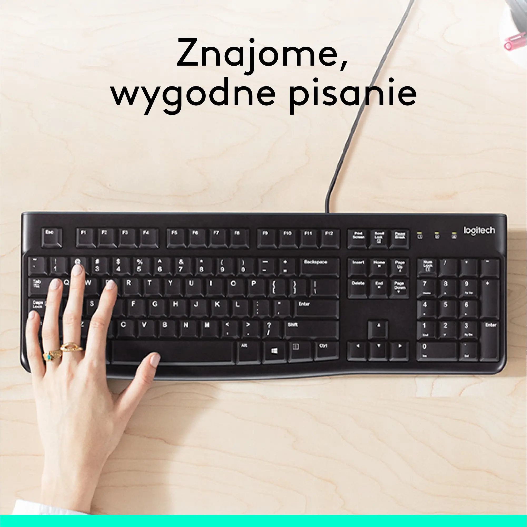 Klawiatura membranowa Logitech K120 Czarny