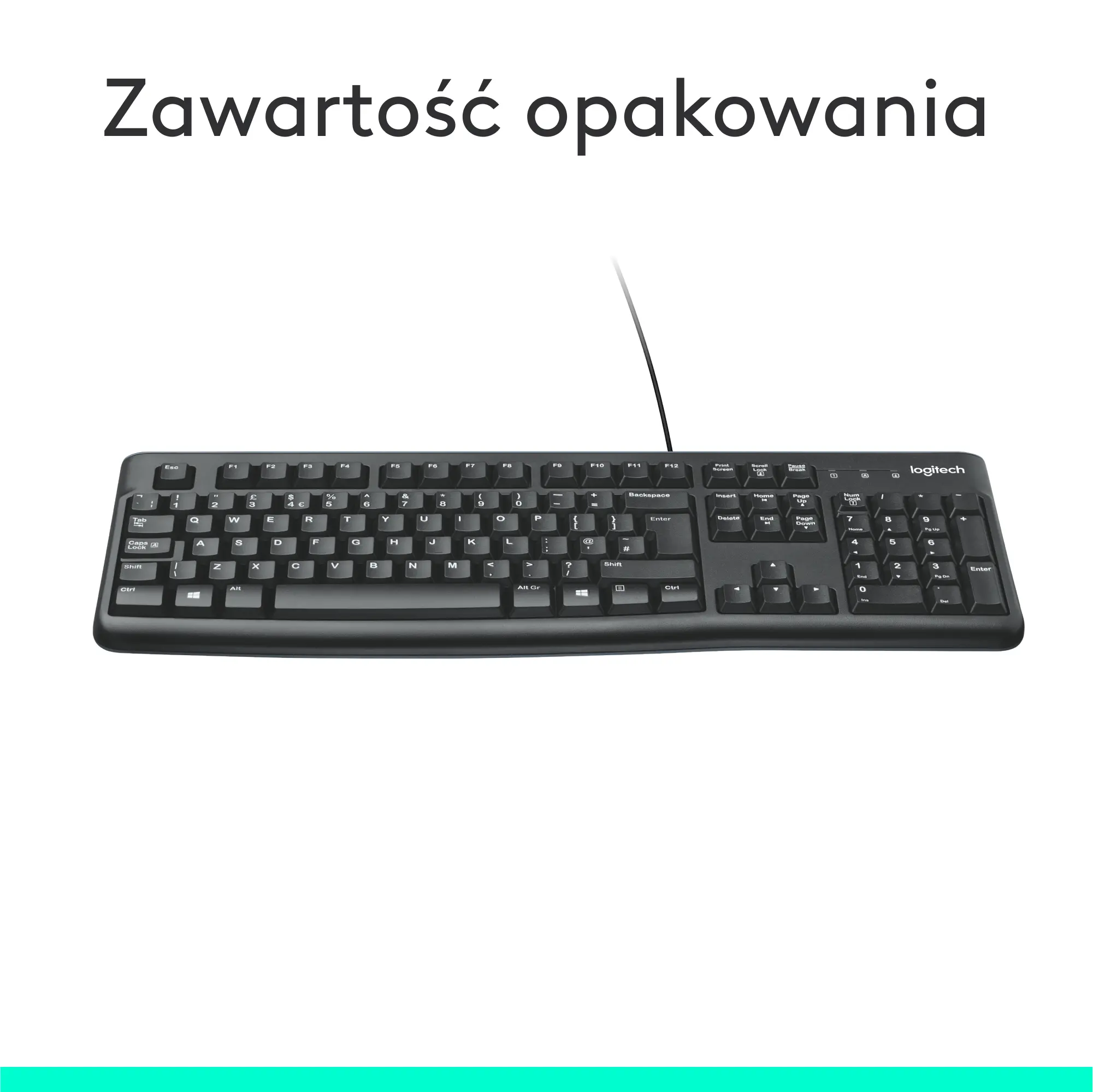 Klawiatura membranowa Logitech K120 Czarny