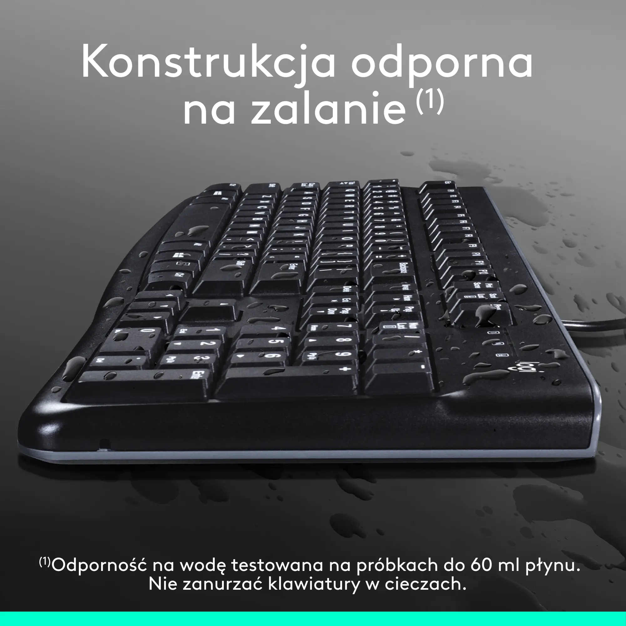 Klawiatura membranowa Logitech K120 Czarny