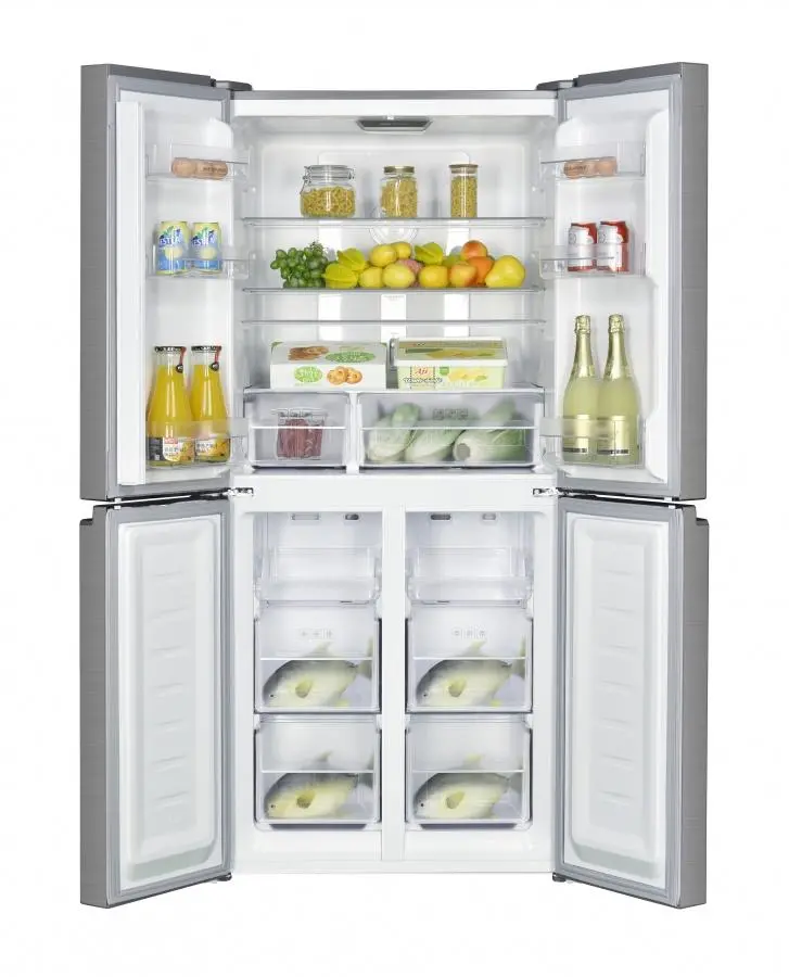 Lodówka MPM 434-SBF-04 Pełny No Frost 180cm Szuflada z kontrolą wilgotności Dark Inox