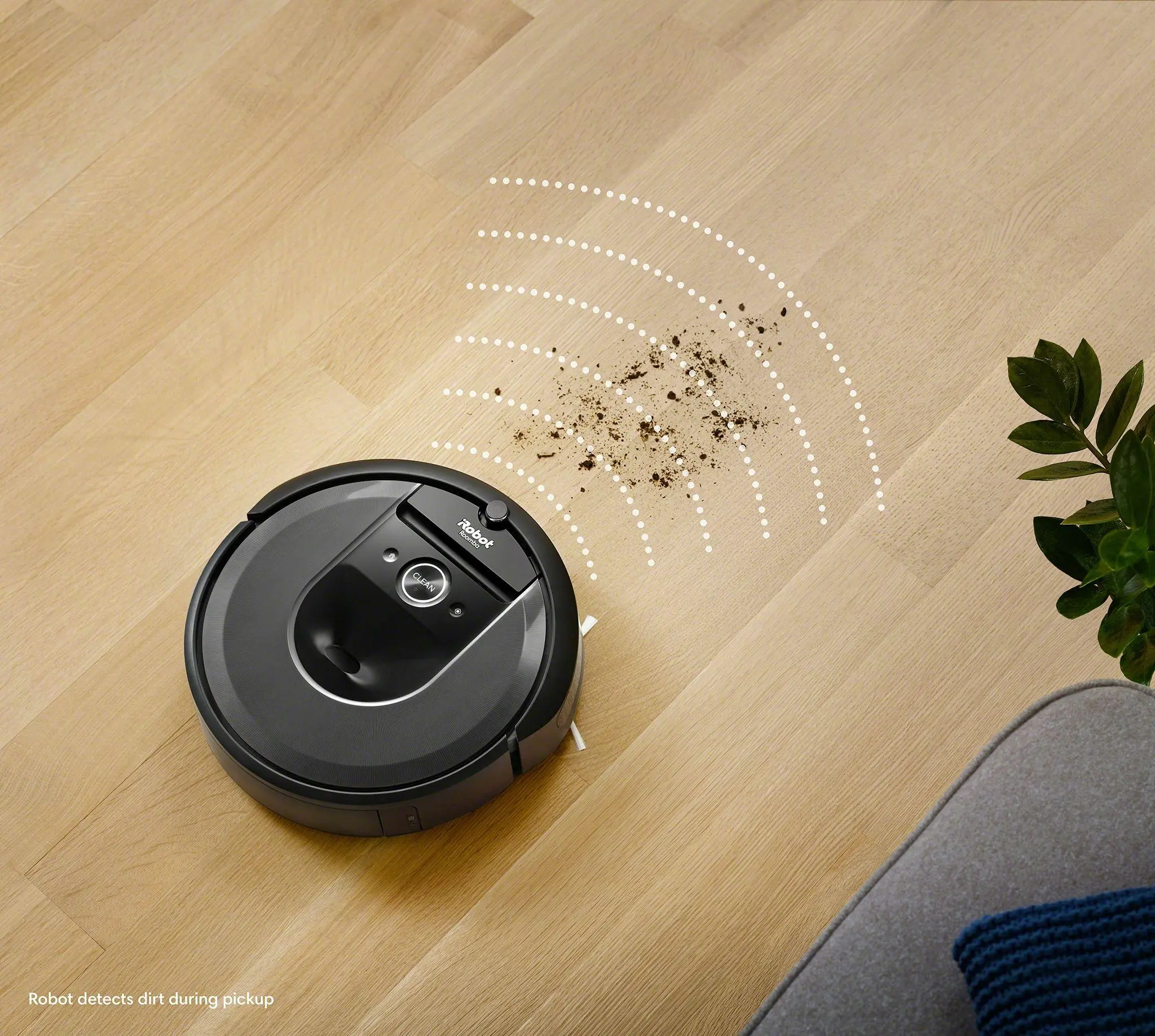 Robot sprzątający iRobot Roomba i7 Tworzenie mapy pomieszczenia 68dB