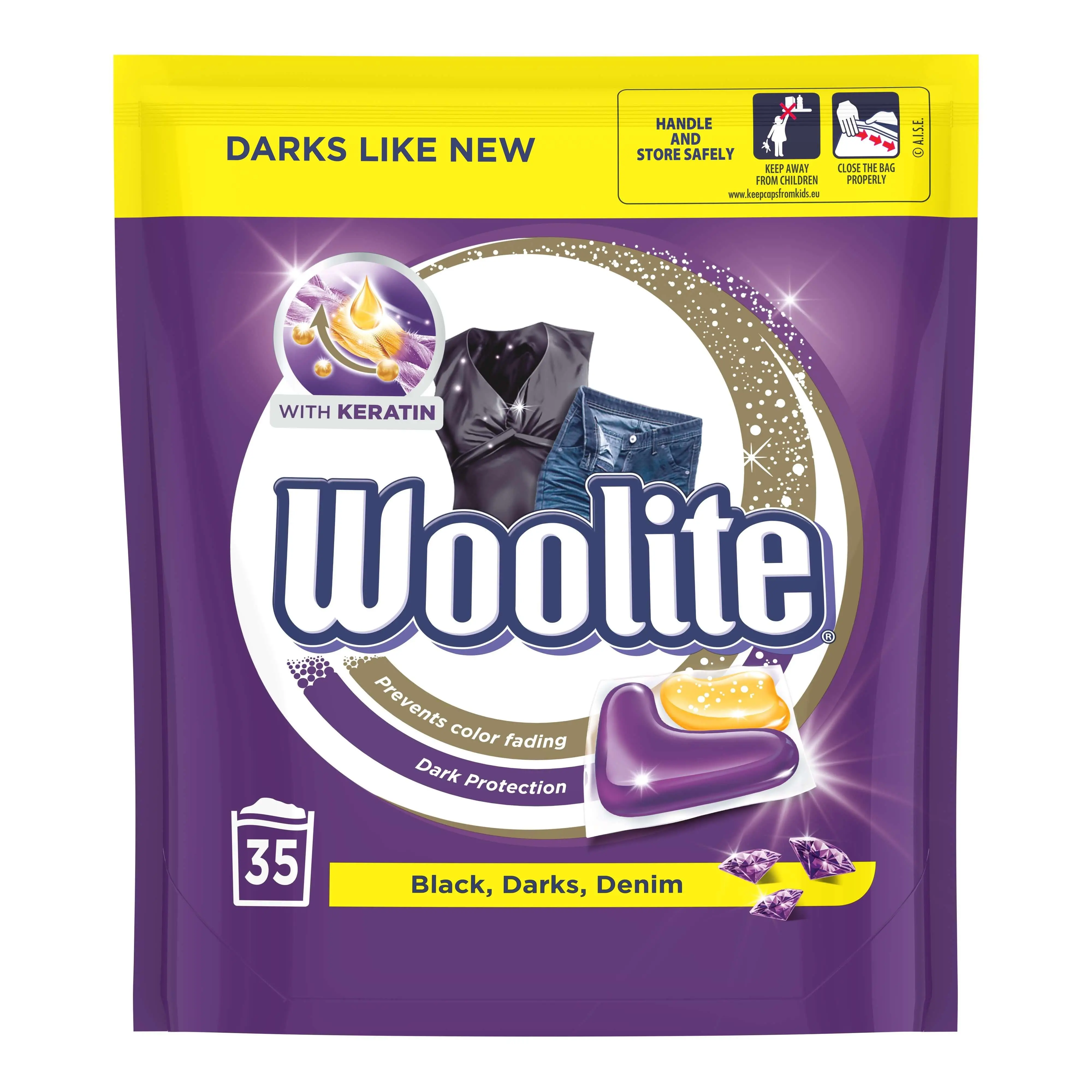 Kapsułki do prania Woolite Czarny 35szt.