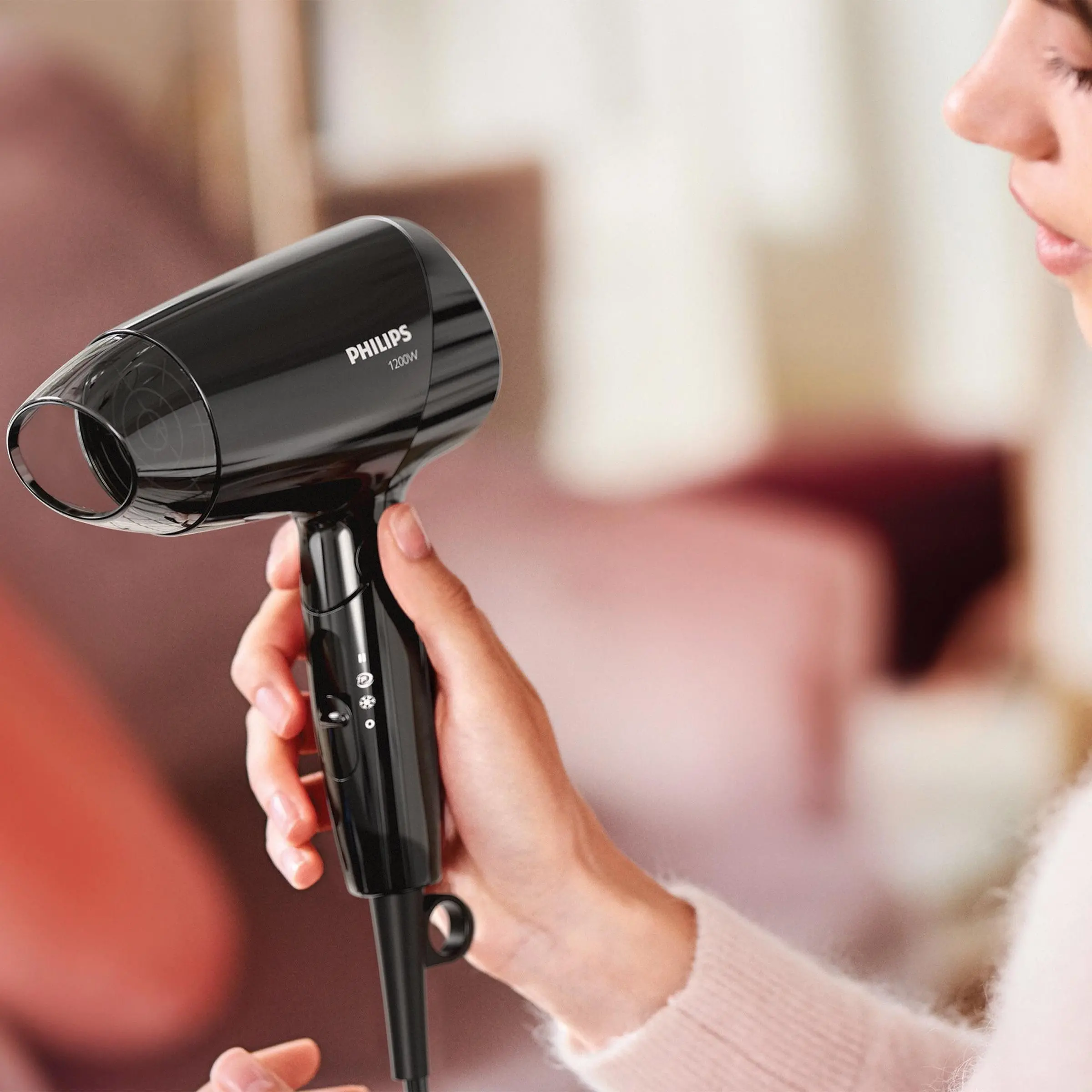 Suszarka do włosów Philips Essential Care BHC010/10 Zimny nawiew 1200W 2 prędkości