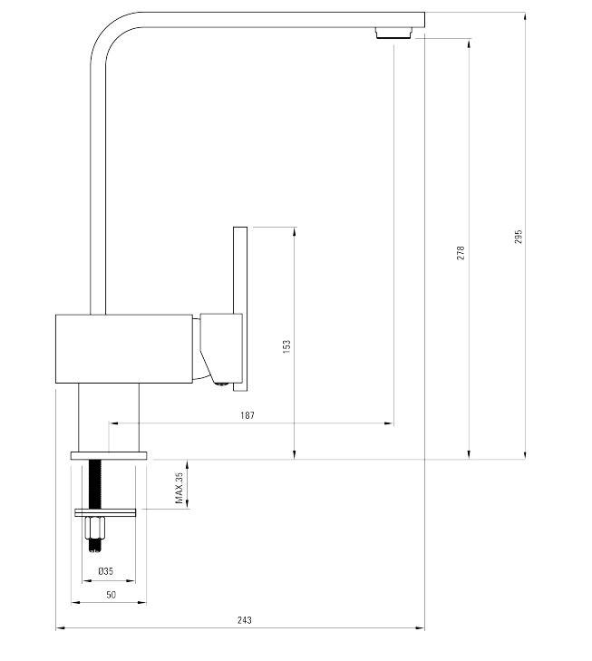 Bateria Deante Cubic BDD 063M (chrom)