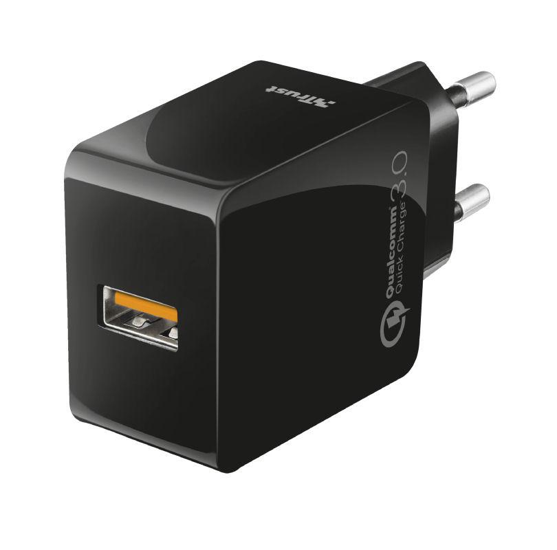 Trust 21818 Ultra Fast USB Wall Charger QC3.0