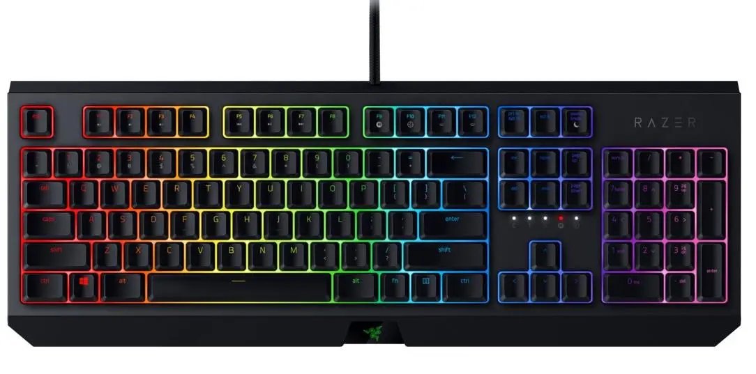 Klawiatura mechaniczna Razer BlackWidow Green Switch Czarny