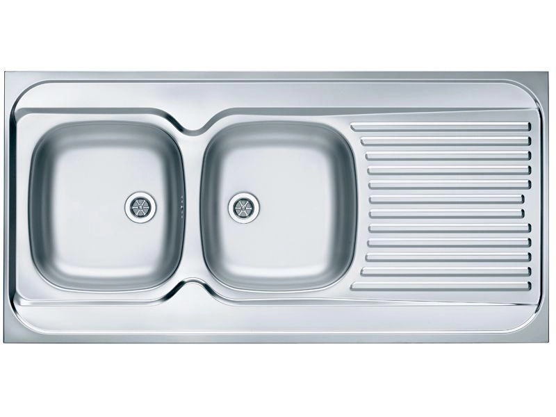 Zlewozmywak Alveus Classic 100 1009084K (satynowy) komora z lewej strony