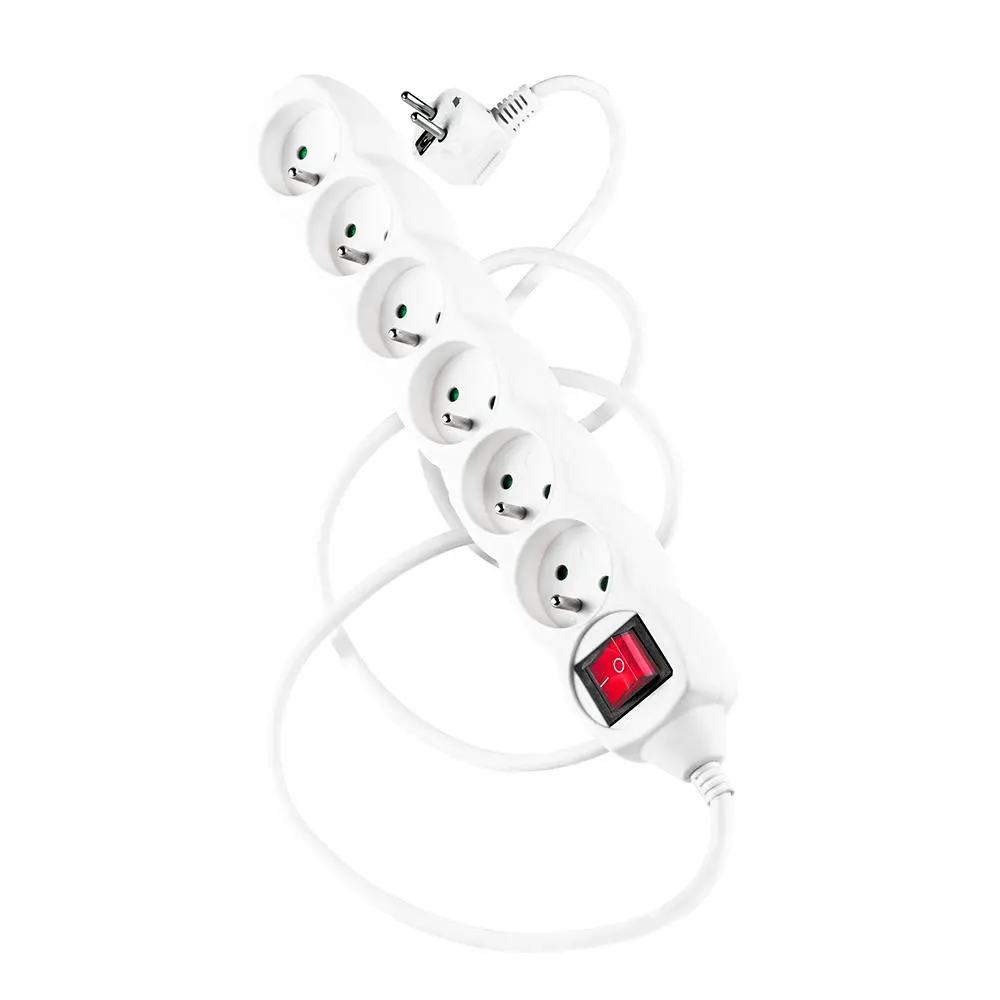 Przedłużacz Reinston EPRZ020 6 gniazd 3m Biały