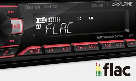Radioodtwarzacz samochodowy Alpine CDE-203BT z CD/USB 4x50W Bluetooth